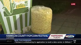 The Harrison County Popcorn Festival and the first Indiana Capital Building