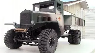 1/6th RC WWII Russian ZIS-5B military truck! Homemade (Scratch build)