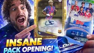 MY first EVER Topps Chrome box opening and I pulled some mad cards!!