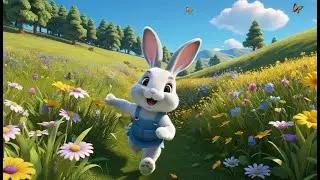 Five Little Bunnies Jumping on the Ground | Bunny Counting Song for Kids | Fun Action Rhyme