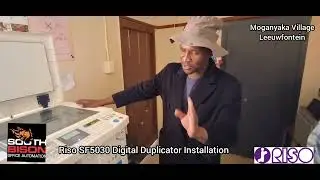 Riso SF5030 Digital Duplicator Installation #riso 