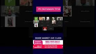 It's Homework Time- Share Market Live Class | Join here- 9422705755