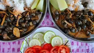 Spicy🔥snail cooked with axone and Bambooshoot |salads 🍅🍋 🧅|mixed pickle mukbang 🤤