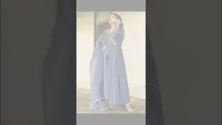 Blue color frock design 💙