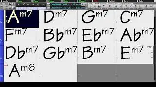 BACKING TRACK - MINOR CYCLE OF FIFTHS 190 BPM BOSSA