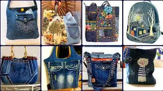 70 +BEST DESIGN DENIM HANDMADE RECYCLED TOTE BAGS #TRENDING IDEAS