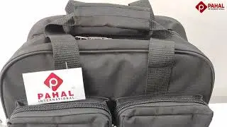 Pahal Nylon Tool Bag Backpack Waterproof Heavy Duty for Tools of Electrician Black 19 INCH