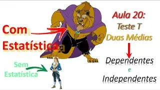 ✅✅✅ Estat&iacute;stica 20: Teste t de Student (T Simples e T Pareado)