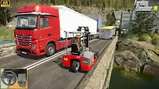 Nuevo Cami&oacute;n Mercedes y Carretilla Palfinger | Compra-Venta de Vacas [KINLAIG] #fs25 Episodio 18