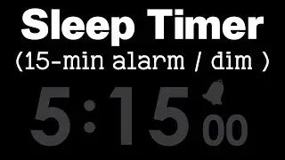 5 Hour 15 Minute Sleep Timer with Loud & 15-min Alarm #timerstore #5h15m #sleeptimer