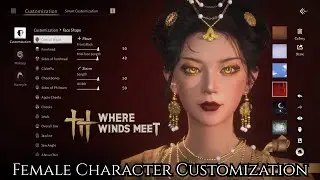 Where Winds Meet Female Character Creation 😍 Amazing Face Sliders, No Body Sliders 😭 4K PC Gameplay