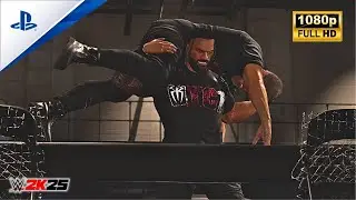 WWE 2K25 — Roman Reigns vs Adam Cole | Brutal Backstage Fight 😳🔥