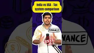 India vs USA - Tax system comparison #india #finance #facts #politics #business #tax #shorts #usa