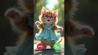 Cute cat calling Ringtone Golden cat Happy #smartphone #ringtone #2025 #cat #cute #calling #call