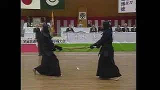西川清紀 x 石田利也 / 니시카와 키요노리 x 이시다 토시야 / K. NISHIKAWA x T. ISHIDA, 第9回 全日本選抜剣道七段選手権大会 SF-1