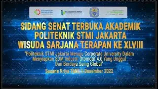 [Live] Wisuda Politeknik STMI Jakarta ke XLVIII