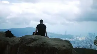 Hiking to the peak of Busan