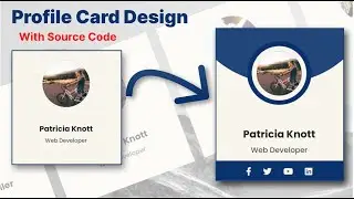 Profile Card Design Using Bootstrap 5 | Profile Card With Hover Effect | Tech Online Solutions