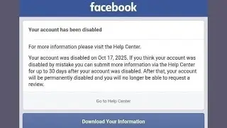 How To Recover Permanently Disabled Facebook Account 2025 | your account has been disabled Facebook