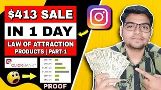 $413 In 1 Day On ClickBank | Instagram Organic Free Method | Affiliate Marketing Training In HINDI