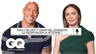 Emily Blunt y Dwayne Johnson responden todo de Internet | Lo más buscado | GQ México y Latinoamérica