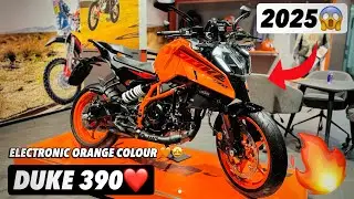 2025 All New KTM Duke 390 E20 Review ❤️| Electronic Orange Colour 🤩🔥