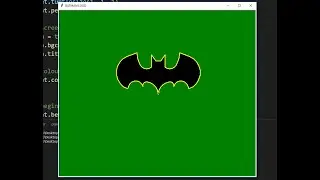 Draw Batman Logo In Python Turtle Code