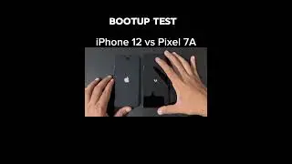 Google Pixel 7A vs iPhone 12 Bootup test