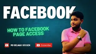 facebook page access 2024 | facebook page access kivabe dibo | facebook page admin