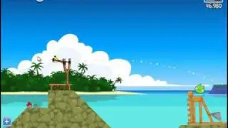 Angry Birds Surf and Turf Level 8 3 Star Walkthrough