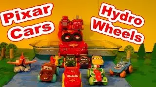 Disney Pixar Cars Hydro Wheels Fun in the Home Made Pool with McQueen Cars