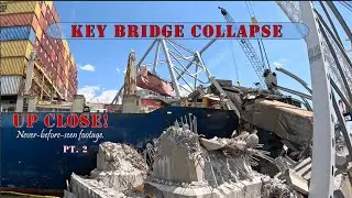 Never-before-seen Key Bridge Collapse & Recovery Pt. 2