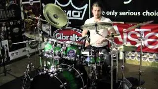 Greenbrier Percussion - Mapex Saturn 2012 Studioease Maple Walnut 6pc Candy Apple Drum Demo