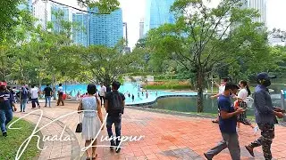 [4K] Walking around in KLCC Park (02/02/2022) | 4k video walking tour