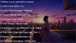 Emotional Love Songs❤ Heartbreak & Chill💔🎶💔 Tears & Tunes || English Pop Song Playlist