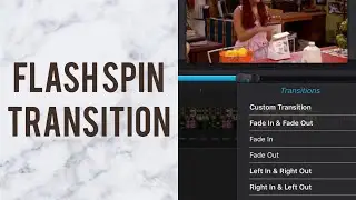 Flash spin transition | cute cut tutorial