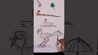 Drawing different pictures from Assamese numbers#drawing #easylearning 