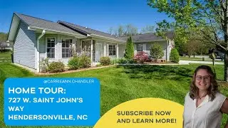 Home Tour: 727 W Saint Johns Way, Hendersonville, NC | Peaceful 3 Bed, 2 Bath Home