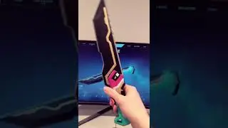 GLITCHPOP DAGGER 3D PRINTED #shorts #3d #valorant #cosplay #art