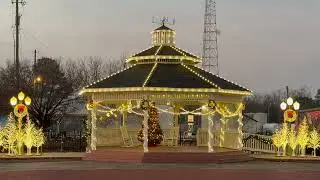 Mineola Texas January 4, 2026 Christmas Gazebo