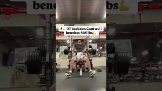 The No. 1 OT in the nation, Jackson Cantwell, is one strong dude! 😤