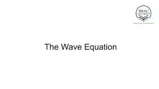The Wave Equation