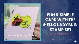 Fun & Simple Card  with the Hello Ladybug Stamp Set