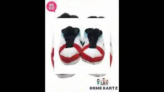 Step Up Your Style Game with Blue Red AJ 1 Novelty Sneaker Slippers