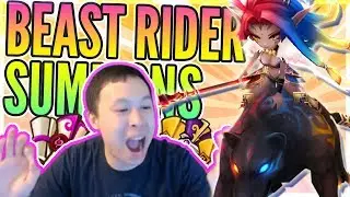 We Summon A BEAST RIDER!? 1st Beast Rider SUMMONED! - OP NAT 5s & Rates! - Summoners War