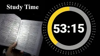 53 Minute 15 Second Timer Countdown 🔔 || Study Time || Deep Focus || Pomodoro Timer