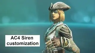 AC4 Siren customization Costumes Gear Prestige 60K outfit AC4 Multiplayer Characters Guild of Rogues