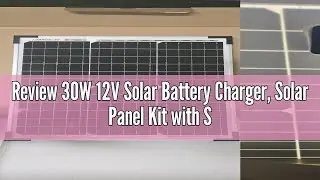 Review 30W 12V Solar Battery Charger, Solar Panel Kit with Smart Solar Maintainer Controller, Callsu