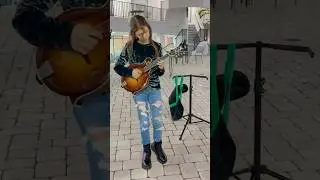 👧 Plays Mandolin at Jam  #bluegrass