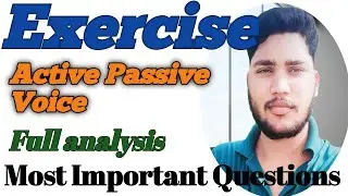 Exercise of Active Passive Voice/English Grammar
